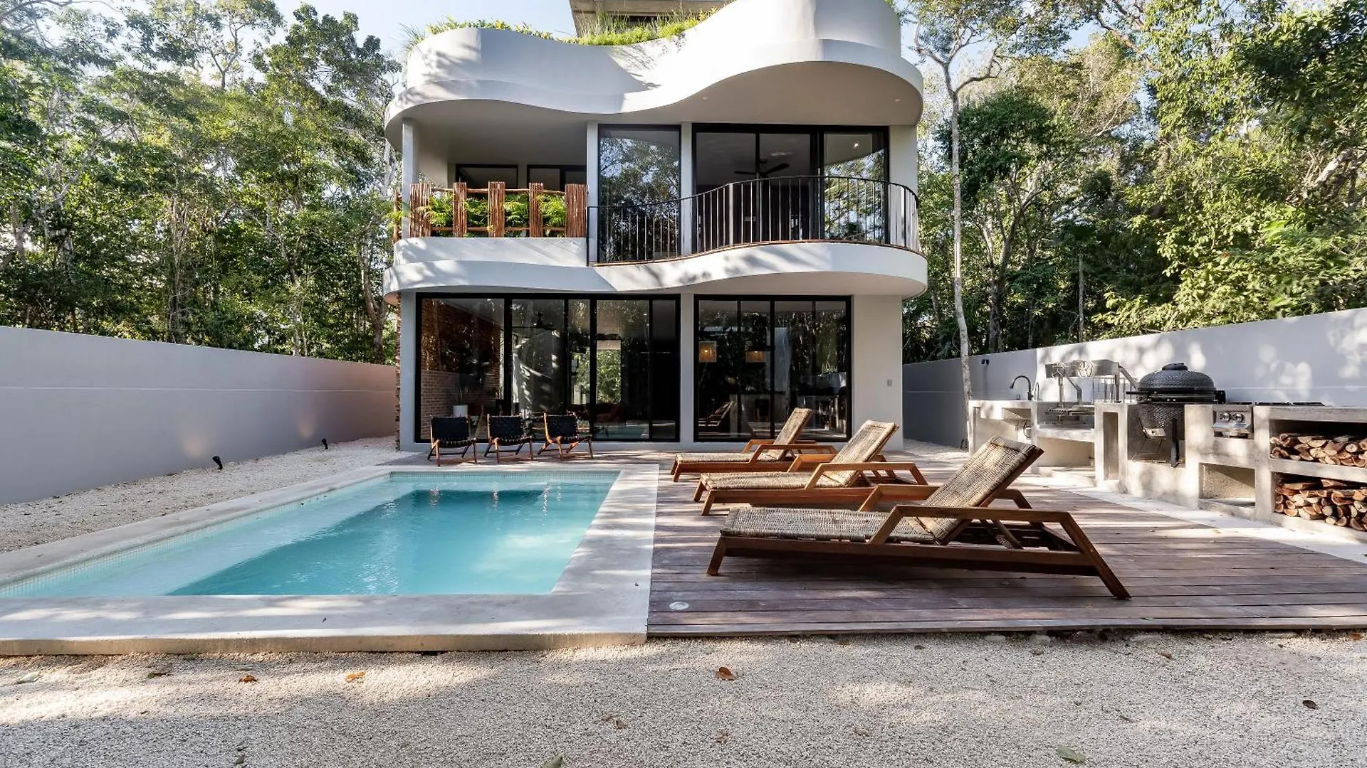 Luxury 4Br Eco Villa 10Ppl Outdoor Pizza Oven - Private Pool & Jacuzzi Tulum Mexico
