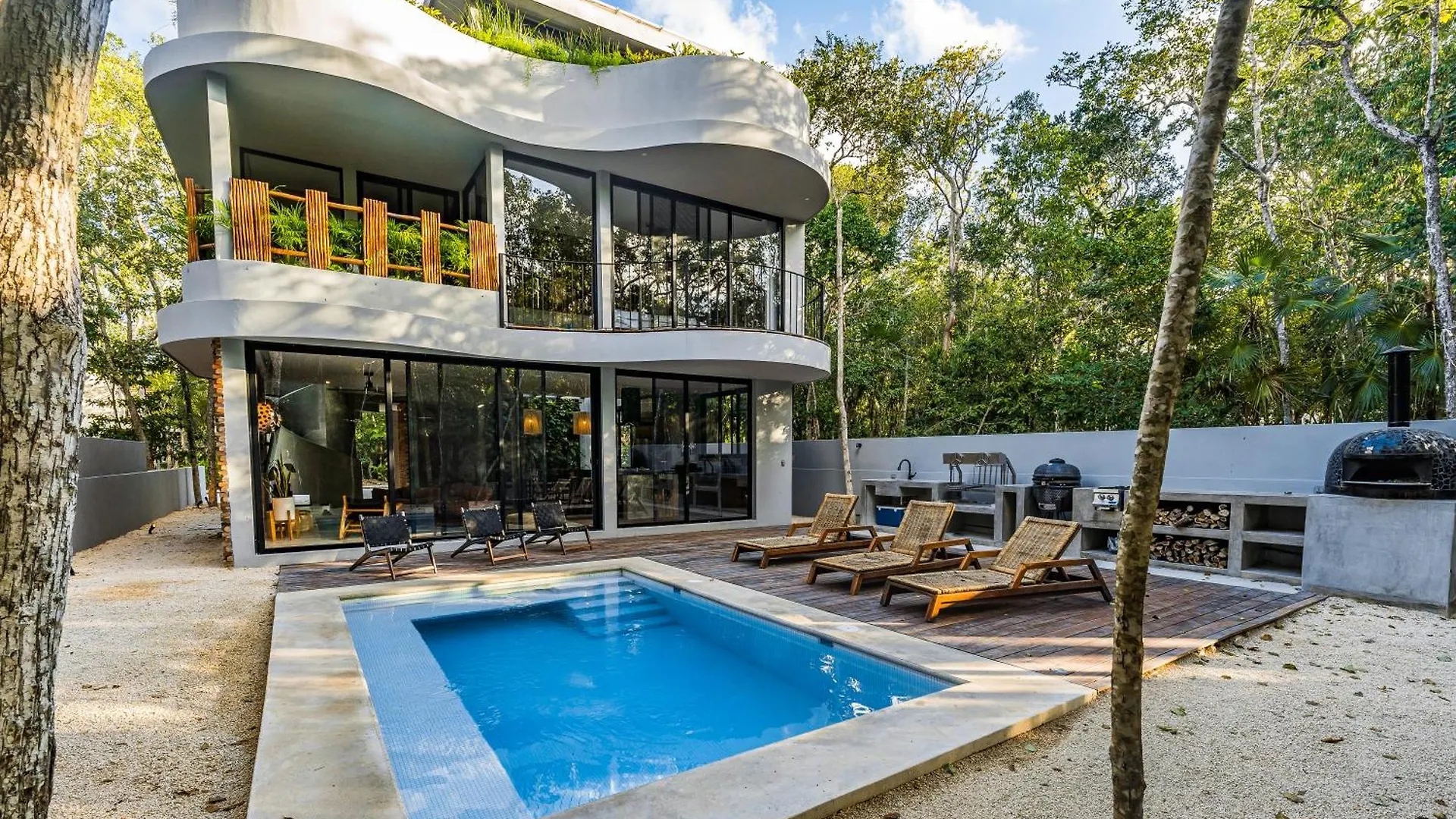 Luxury 4Br Eco Villa 10Ppl Outdoor Pizza Oven - Private Pool & Jacuzzi Tulum